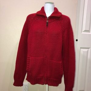Old Navy zip-up knitted sweater